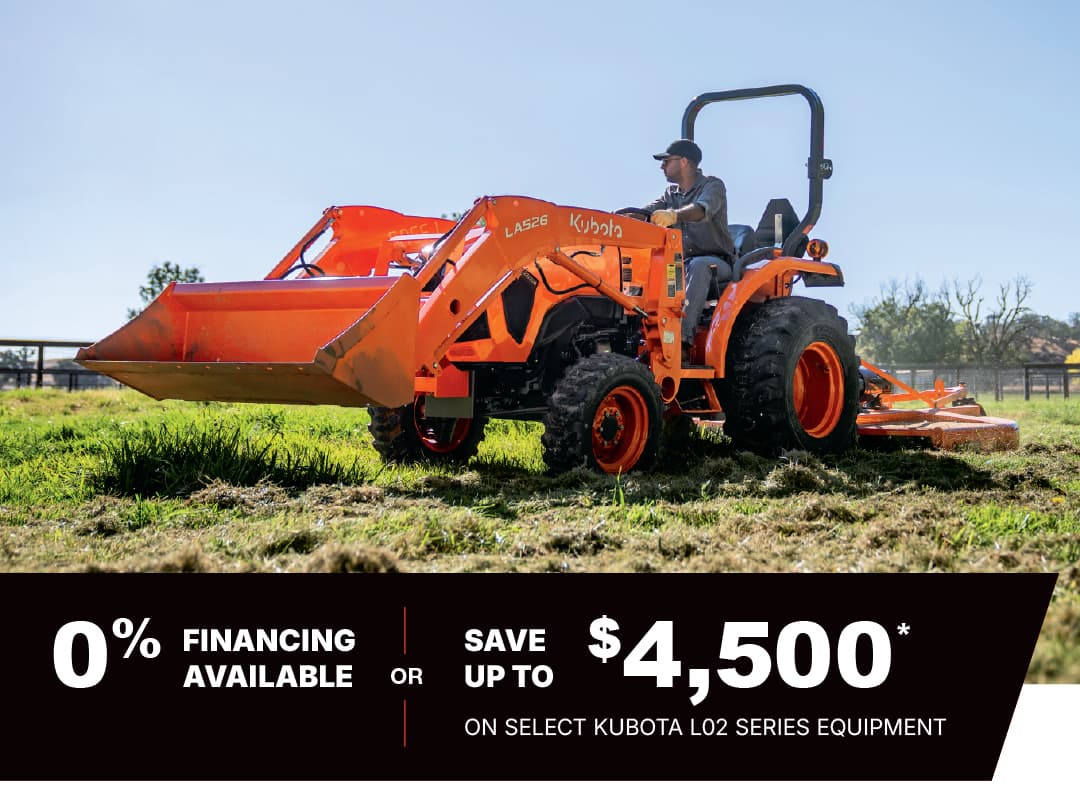 Save on Select L02 Series Tractors